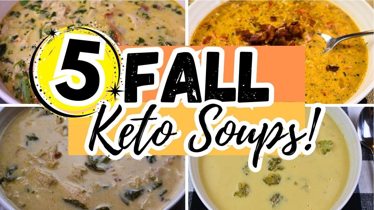 5 Fall Keto Soups | Low Carb Dinners | Fall Keto Meal Prep | Super Easy Fall Dinner Ideas